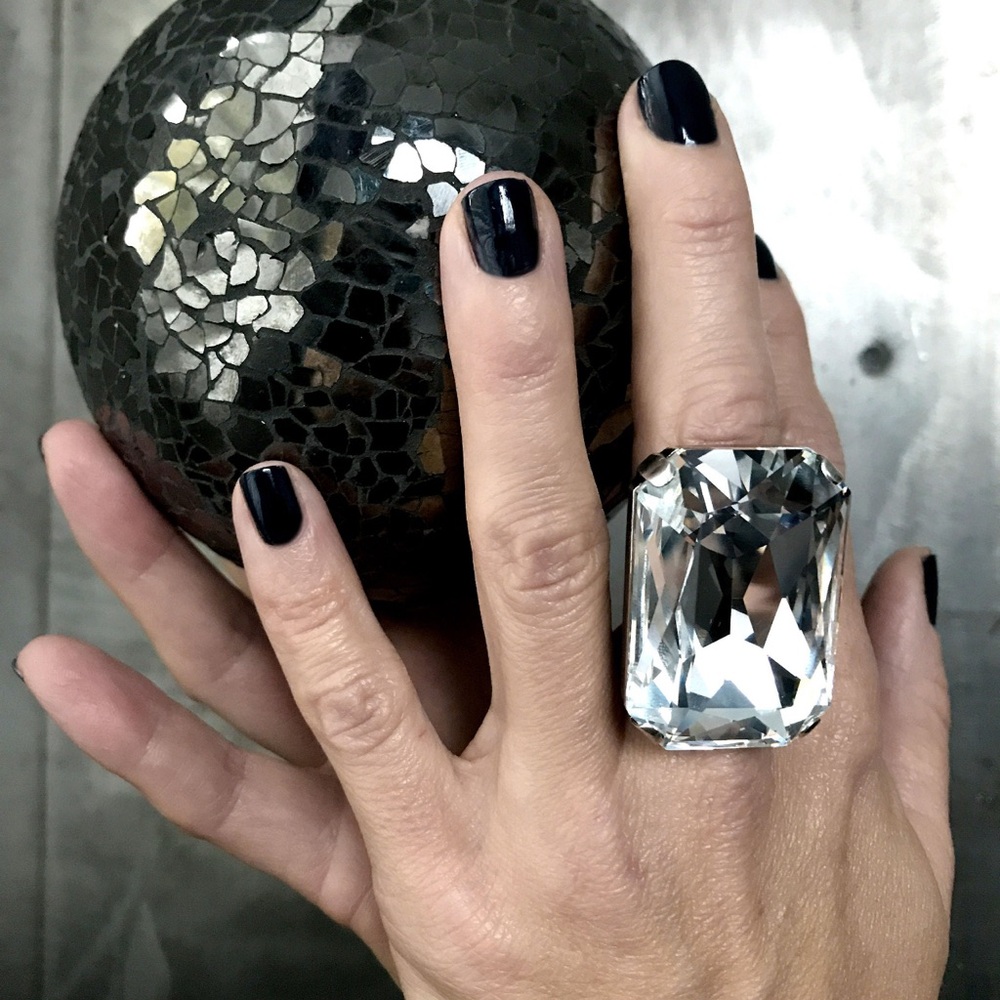 Xtra large cocktail CRYSTAL ring